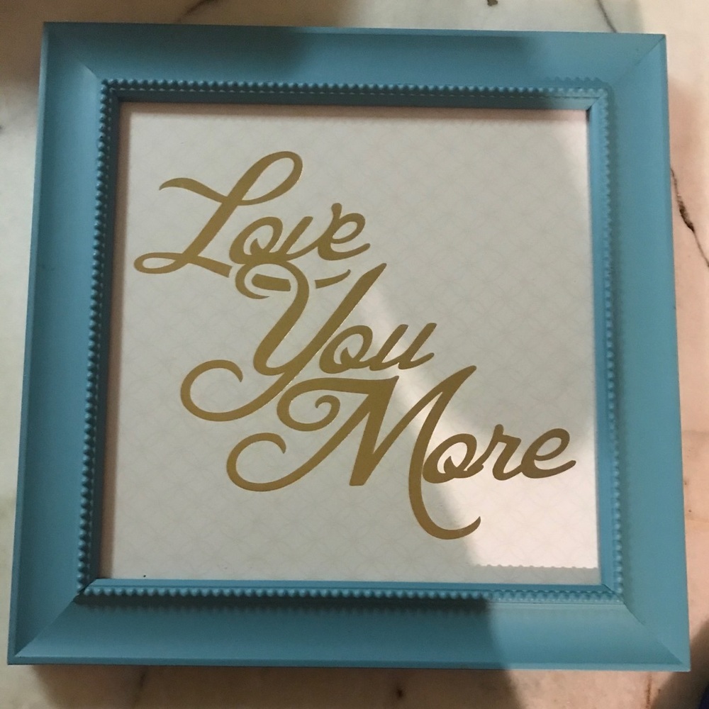 Love you more wall hanging